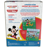 Disney Mickey Mouse, 2-Puzzle Pack 36-Piece Jigsaw Puzzles Storage Tubes Disney Toys Mickey Mouse Clubhouse Kids Puzzles Disney Gifts, for Ages 4 and up Spin Master Games