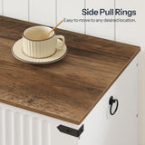 HOOBRO Storage Bench, Toy Box Organizer, Toy Chest with Safety Hinge, Farmhouse Style Storage Chest, 39.3 x 15.7 x 17.7 Inches for Living Room, Bedroom, Entryway, White and Walnut WH26CW01 HOOBRO