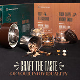 DIY Whiskey Gifts for Men - Whiskey Making Kit Complete with Botanicals, Wood Chips & Whiskey Decanter Set for Men - Bourbon Gifts for Men Who Have Everything with Whiskey Infusion Kit by Whiskify Whiskify