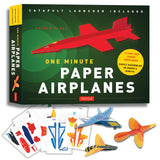 One Minute Paper Airplanes Kit: 12 Pop-Out Planes, Easily Assembled in Under a Minute: Paper Airplane Book with Paper, 12 Projects & Plane Launcher Tuttle Publishing