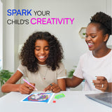 Neliblu Diamond Art for Kids - Enchanting Unicorn Theme - Includes Canvas, Frame, Diamonds, Glue, Tray, and Pen - DIY Arts and Craft Materials - Ideal Gift for Young Artists - 6"x6" Neliblu