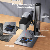 Genmitsu Z6 20W Fiber Laser Engraver, Higher Fiber Power 15000mm/s Speed, 5W Diode Dual Sources, Desktop Integrated Host with Touch Screen, Portable Marking Tool for Jewelry, Metal, Wood, Leather Genmitsu