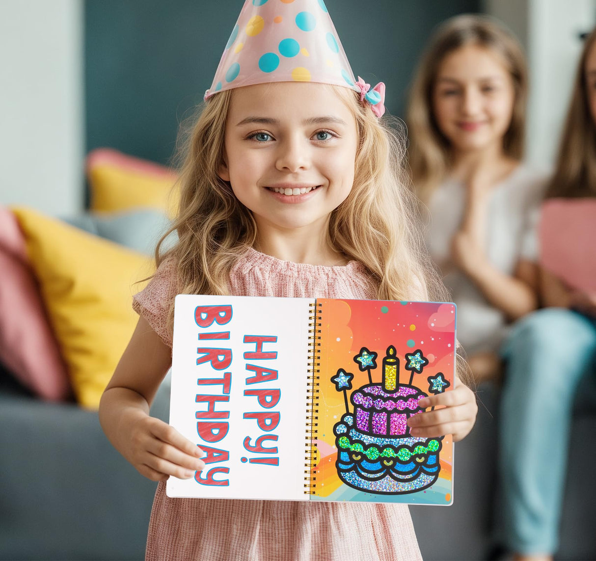 ilauke Art Craft Activity for Kids, No Mess DIY Creative Birthday Foil Art Kits, 2-in-1 Creative Travel Book for Girls Age 4-9, Idea Stuffers Valentines Gifts for Girls Boys, Travel Activities ilauke