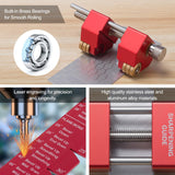 MUWOOD Chisel Sharpening Kit, Wood Honing Guide for Chisels and Planes Width 0.1" to 3.3" with Sharpening Angle Fixture, Angle Gauge from 15° to 45° MUWOOD