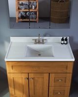 Design House Brookings 36 Inch Bathroom Vanity, Ready to Assemble, Solid Wood, Birch, 587139 Design House