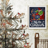 Christmas Paint by Numbers for Adults with Framed Canvas-with Wooden Easel,Paint by Numbers Kits Framed Canvas,DIY Acrylic Oil Painting Kits with Brushes Nice Gift Box for Home Wall Decor(12x16 Inch) MIRCVSH