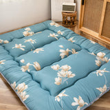 MAXYOYO Floral Printed Rustic Style Japanese Floor, Futon Mattress for Adults Foldable Roll Up Camping Mattress Floor Lounger Bed Couches and Sofas Twin Size MAXYOYO
