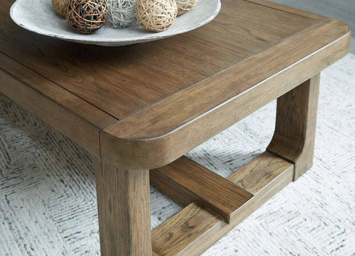 Signature Design by Ashley Cabalynn Traditional Farmhouse Coffee Table, Brown Signature Design by Ashley