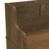 kathy ireland Home by Bush WDL005ABR 32-Inch Entryway Bench with Doors, Ash Brown Bush Business Furniture