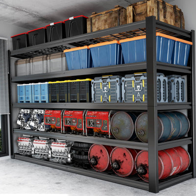 PMKES 65" W Garage Shelving Heavy Duty, 5 Tier Garage Shelves, 30" D Adjustable Storage Shelving Unit, Commercial Metal Shelf for Kitchen, Warehouse, Pantry, School, Shop, 68" Wx30 Dx79 H