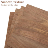 CertBuy 4 Pack Walnut Plywood 12 x 12 Inch, 1/5" Walnut Crafts Wood for Crafts, 5mm Thickness Plywood for Laser Cutting and Engraving, Walnut Unfinished Wood for Craft, CNC Cutting, Painting, Fretwork CertBuy