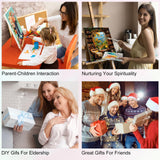 Yezavesu Black Cat Paint by Numbers Kit for Adults Beginner, Magic Adult Paint by Number Kits on Canvas Without Frame, DIY Acrylic Cat Painting by Numbers for Home Wall Decor Gift 16x20 Inch Yezavesu