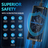 WINUSUAL Portable Level 1 & 2 EV Charger,16A 110-240V with Fix Time Charge, 20FT Cable, NEMA 6-20 Plug and NEMA 5-15 Adapter, SAE J1772 EV Electric car Charger, Current Adjustable(NOT for Tesla) WINUSUAL