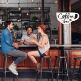 Kigley Coffee Bar Sign 13 x 6.7 Inch Rustic Wood Coffee Sign Farmhouse Coffee Bar Wall Decor Coffee Wall Sign Boho Kitchen Decor Art Accessories for Home, Kitchen, Coffee Station (White) Kigley