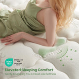 BEDLORE King Mattress Topper Viscose Derived from Bamboo, Thick Pillow Top Mattress Pad with Stretchable Pockets for 6-18 inches Mattress, Soft Breathable Mattress Topper for Back Pain Relief BEDLORE