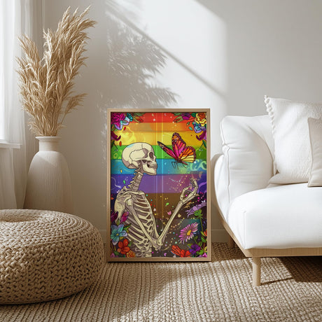 HKLIOPU Diamond Art Kits for Adults-Skeleton Love Diamond Painting Kits for Adults Beginners,5D DIY Full Drill Round Rhinestone Gem Art Crafts Paintings for Home Wall Decor 12"x16" HKLIOPU