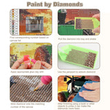 CEOVR Farm Diamond Art Kits for Adults, Tractor Diamond Painting Dots 5D Full Drill DIY Gem Art, Adult Crafts Kits Wall Decor for Home Office 12x16in CEOVR