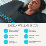 HigherDOSE Infrared Sauna Blanket - Personal Sauna to Relax & Detox Your Body and Mind - Portable Sauna Blanket for Home Sauna Therapy - Plush Thermal Blanket with Far Infrared Heat HigherDOSE