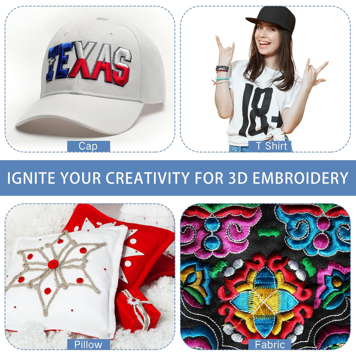 Innconee 30 Pcs Embroidery Puffy Foam 6 x 9 Inch 3mm EVA Foam Sheets for 3D Embroidery Crafts and Arts, Hand Sewing, DIY Projects, Cosplay Costumes, Quilting, Hats, Pillows, Bags(White) Innconee