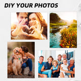 CHONOVO 10 Pcs Sublimation Photo Blanks 10x12 Inch Metal Sublimation Sign Blanks Aluminum Sublimation Blank DIY Photo Sign Wall Frame Poster for Living Room Bedroom White(Thickness 0.45mm) CHONOVO