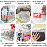 AMORARS Snow Fairy Diamond Art Kits for Adults, 5D Christmas Special Shape Diamond Painting Kits for Beginners - Crystal Rhinestones Diamond Painting Gem Art for Home Wall Decoration Gifts，12x12In AMORARS