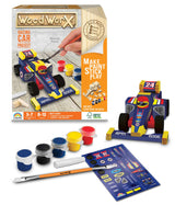Goliath Wood Worx Racing Car Project - Make, Paint, Stick, Play - Wood Craft Kit Wood Worx