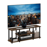 Furinno Turn-N-Tube No Tools 3D 3-Tier Entertainment Stand up to 50 inch TV, Amber Pine/Black Furinno