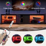 Bestier 80 Inch TV Stand for 75/85/90 inch TVs, LED Gaming Entertainment Center with Storage Cabinet & Adjustable Shelves, Modern High Gloss TV Console Table for Living Room Bedroom, Black Glossy Bestier