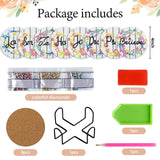 8 PCS Diamond Art Coasters Kits with Holder - Inspirational DIY Farmhouse Rustic Coasters for Beginners, Adults, Kids, Crafts Supplies YLOLUL