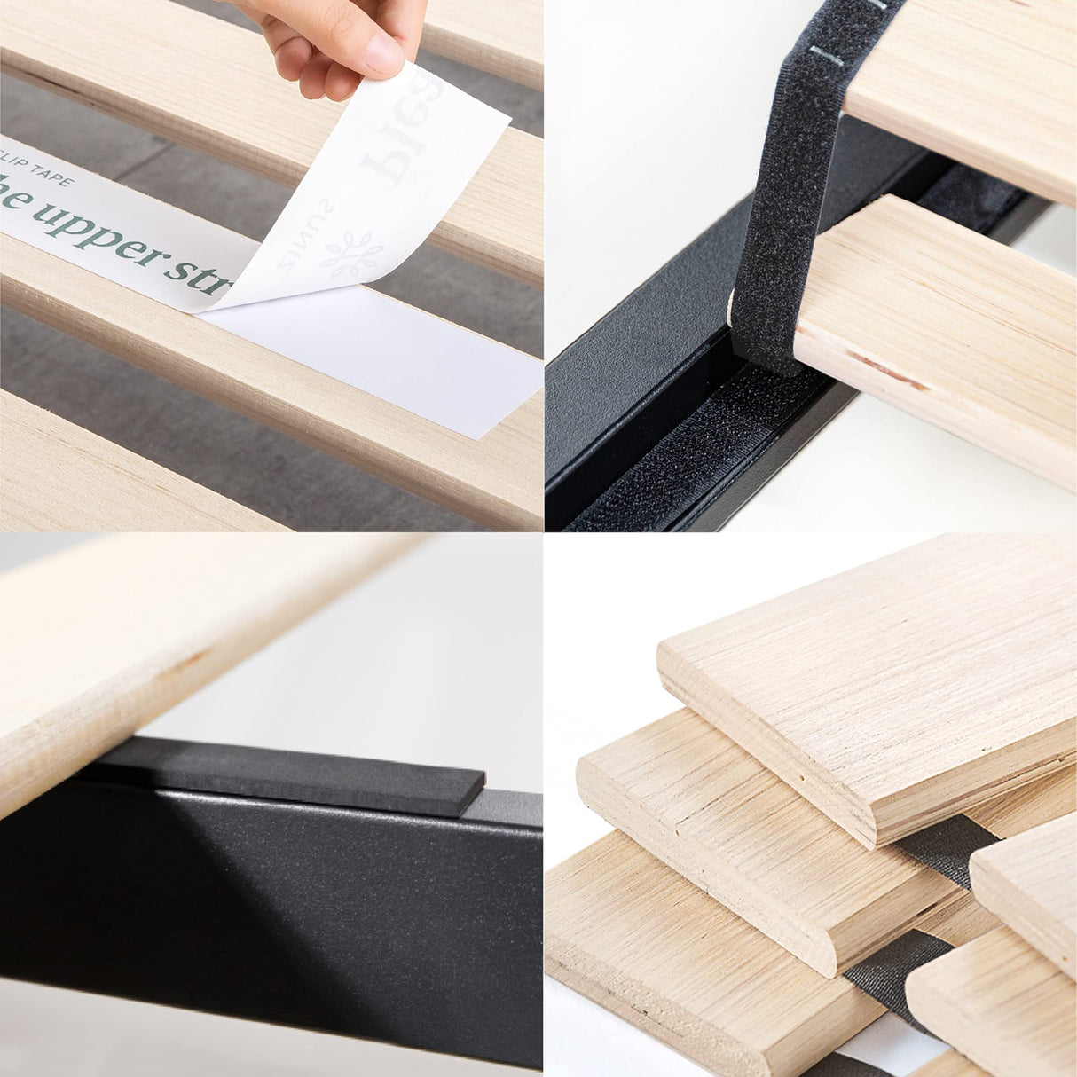 ZINUS Trisha 7 Inch Metal Platform Bed Frame, Wood Slat Support, No Box Spring Needed, Easy Assembly, Queen ZINUS