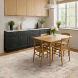 Hazo Haus Farmhouse Area Rugs for Living Room - 8x10 Washable Modern Abstract Rug for Bedroom, Dining Room Under Table, Home Office, Soft Washable & Stain Resistance (Beige & Peach) Hazo Haus