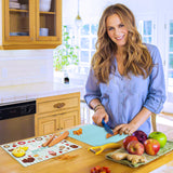 6Pack Sublimation Glass Cutting Board Blanks, Textured Tempered Glass Chopping Boards for Kitchen, Anti Slip Cutting Boards Heat Resistant Glass Plate Chopping Board for Kitchen DIY Heat Press Machine HYHOSHI