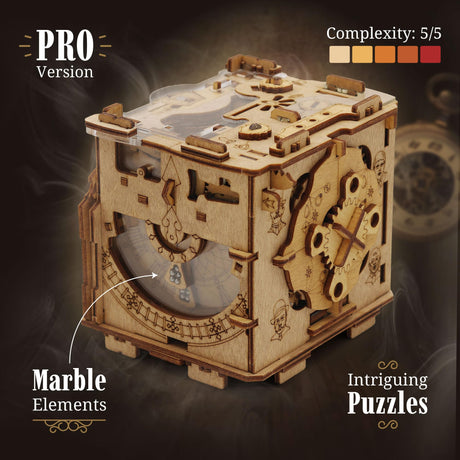 iDventure Cluebox PRO - Sherlock's Camera - Escape Room Game - sequential Puzzle Box - 3D Wooden Puzzle for Adults - Brain Teaser - Birthday Gift Gadget for Men and Women - Money Box iDventure