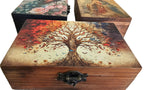 RK Collections Spiritual Tree of Life Wooden Jewelry Box for Keepsake | Trinket Box Case/Holder for Home Decor Gifts | 6.5" x 4.3" x 2.3". (7TOLS) RK Collections