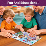 Puzzles for Kids Ages 4-6, 60 Piece Jigsaw Puzzles in Metal Box, Educational Learning Toys for Boys and Girls, Premium Puzzle Games, Kids Puzzle Gift Eagarch