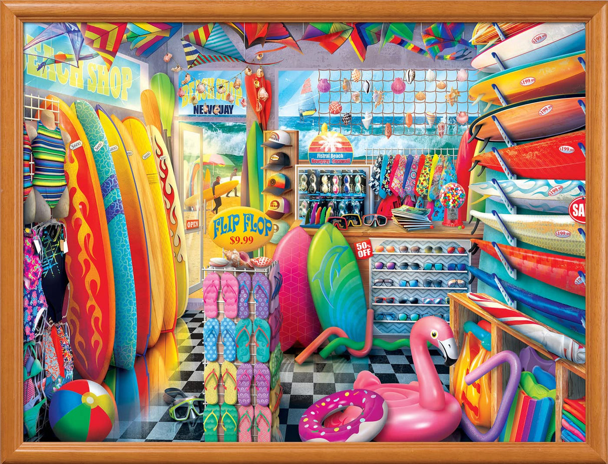 Masterpieces 750 Piece Jigsaw Puzzle for Adults and Family - Beach Side Gear - 18"x24" Masterpieces