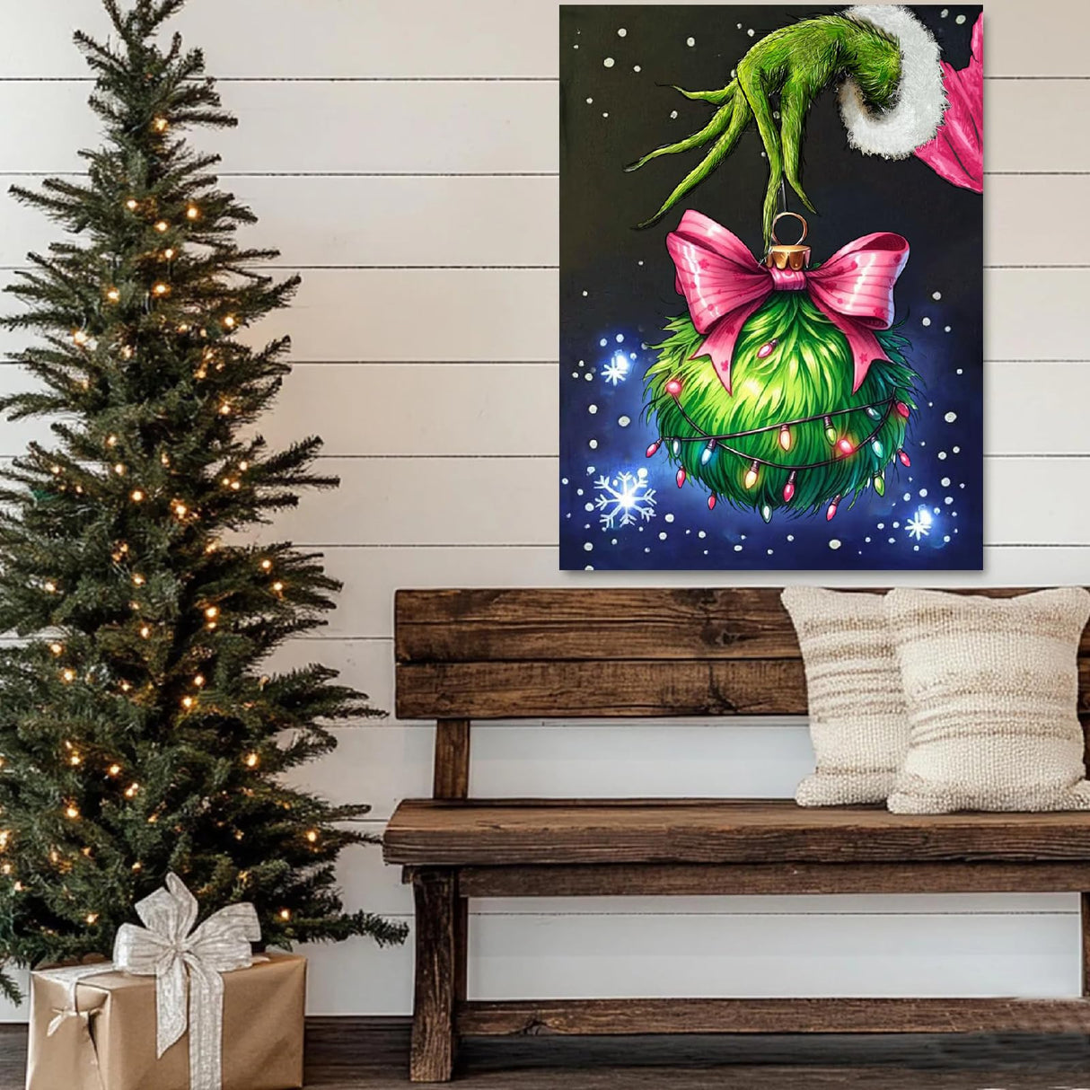 Christmas Diamond Art Kits for Adults, Diamond Painting for Adults Beginner, Diamond Dots Crystal Gem Art Kits for Home Decor(12x16Inch) Yijingtop