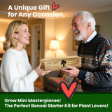 Bonsai Tree Kit – 5Pack Complete Indoor Starter Kit with 5 Unique Japanese Bonsai Trees, Tools & Planters – Perfect Gardening Gift for Women, Men, Plant Lovers – Great for Easter, Father’s Day PLANTMEW