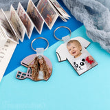 Framendino, 36 Pack 3 Styles Sublimation Keychain Blanks MDF Double Sided Heat Transfer Keychain Rugby Key Chains Bulk for DIY Craft Framendino