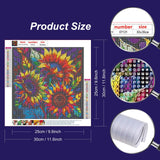 Stalente Diamond Painting Kits for Adults, 5D DIY Diamond Art Kits for Beginners Round Full Drill Diamond Painting for Home Wall Decoration Gift 12×12inch, Sunflower Stalente