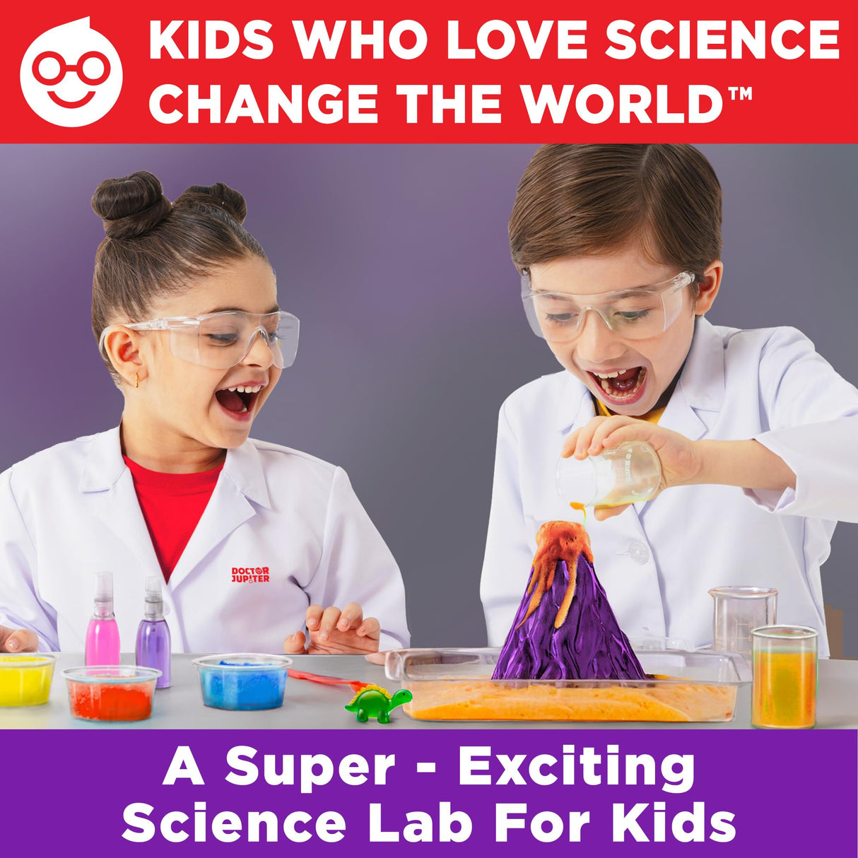 Doctor Jupiter My First Science Kit for Kids Ages 4-5-6-7-8-9-10-11-12 | Birthday Gift Ideas for 4+ Year Old Boys & Girls | STEM Learning & Educational Toys | Preschool Learning, Summer Activities Doctor Jupiter
