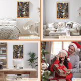 MAXBYE Deer Diamonds Painting Kits for Adults, Forest Deer Diamond Art Dots for Adults Beginners, 5D DIY Crystal Gem Art Painting with Diamonds Arts and Crafts for Wall Decor 12x16in MAXBYE