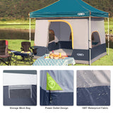 UNP Camping Canopy Tent - Inner Tent for 10' x 10' Pop Up Canopy, Simple Installation, Fully Vented Roof, Enclosed Canopy Space, Dark Blue (Frame NOT Included) unp