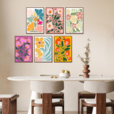 Yezavesu 6 Pack Paint by Numbers Kit for Adults Beginner 8x12 Inch, Flowers Adult Paint by Number Kits on Canvas Without Frame, DIY Acrylic Easy Flower Painting by Numbers for Home Wall Decor Gift Yezavesu