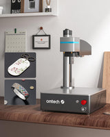 OMTech 50W Fiber Laser Engraver | 5.9"x5.9" Marking Area | Max. Marking Depth 0.1mm | LightBurn Compatible | Dual Red Dot Locator | 100,000+ Hours Lifespan | Professional for Metal, Aluminum, Steel OMTech