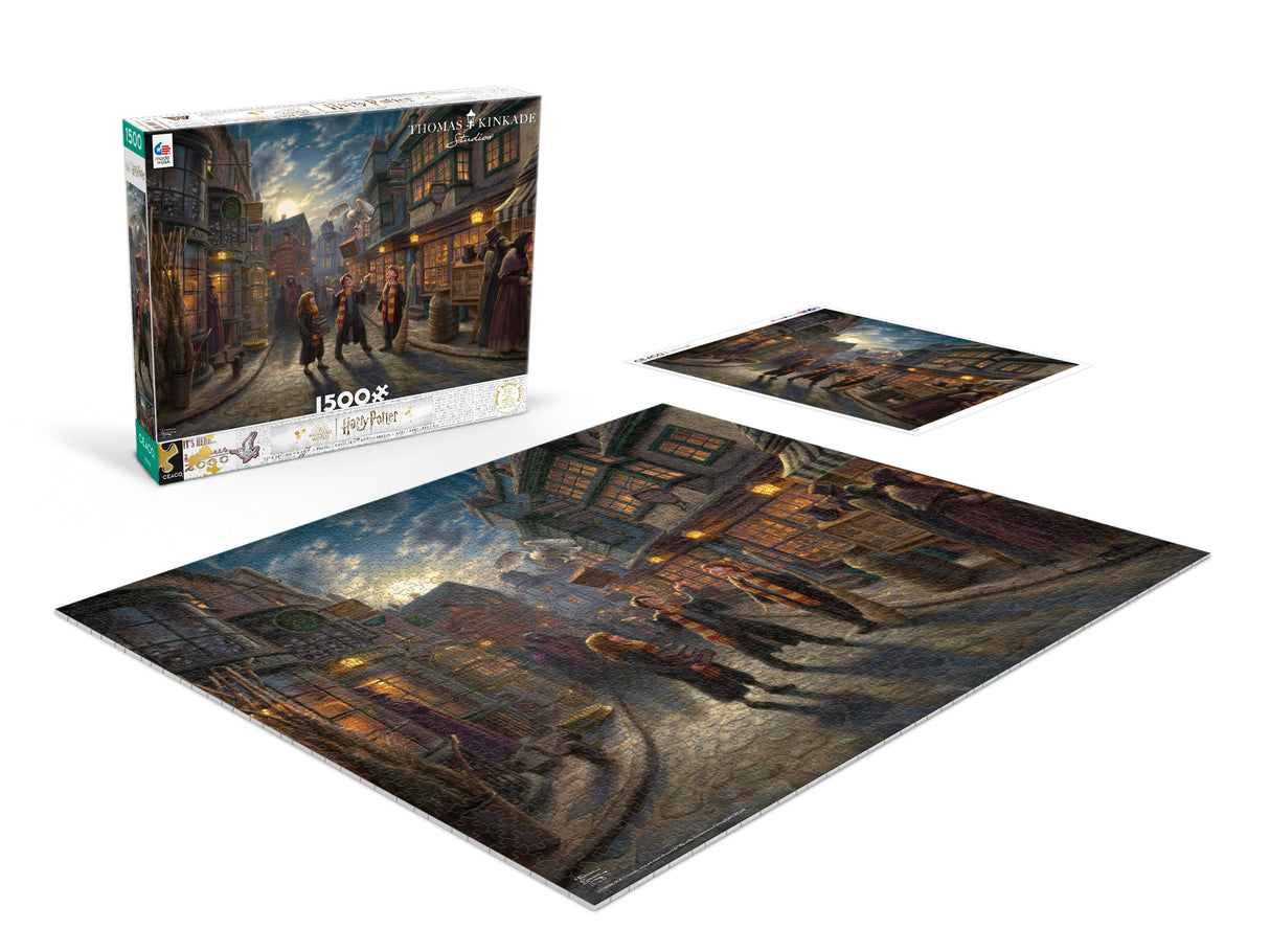 Ceaco - Thomas Kinkade - Harry Potter - Diagon Alley - 1500 Piece Jigsaw Puzzle Ceaco