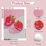 RYMILIE Strawberry Diamond Art Painting Kits for Adults, Full Drill Diamond Dots Paintings for Beginners, Round 5D Paint with Diamonds Pictures Gem Art Painting Kits DIY Crafts Kits 【11.8x15.7inch】 RYMILIE