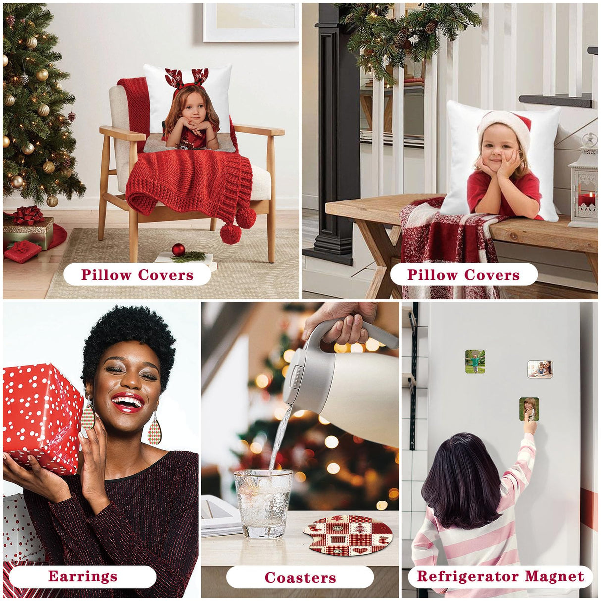 Deekypol 99Pcs Sublimation Blanks Products, Sublimation Starter Kits Including Blank Fridge Magnet, Garden Flag, Keychain Earring Mouse Pad Blank Sublimation Kits for Beginners Heat Transfer Craft Deekypol