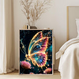 Butterfly Diamond Art Kits for Adults, 5D Butterfly Diamond Painting Kits for Beginner, DIY Aniamal Gem Art Dots for Adults, Perfect for Home Wall Decor 12x16 Inch GEEHEIY