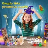 FOMOMDI DIY Magic Crystal Potions Making Kit, Magic Mix 20 Bottles Fairy Wizard Potions, Halloween Christmas Birthday Gift for Girls Kids Ages 6-12 FOMOMDI